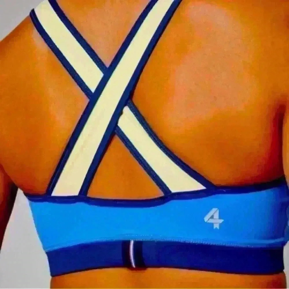 FOURLAPS Infinity Sports Bra - Azure Midnight Banana Size Small NWT - Picture 2 of 4